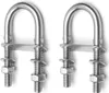 2x U-Bügel Bügelbolzen Zugöse Edelstahl M4, Länge 64mm Produktbild-Vorschau 1
