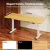 A standing desk with dimensions and color options displayed. Anteprima dell’immagine prodotto