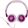A pair of pink and purple JBL headphones against a white background. Produktbild-Vorschau