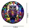 GKA Sonnenfänger Eule lila 15 cm Buntglas Lichtfänger Produktbild-Vorschau 6