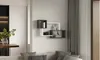 Skye Decor, Afro - Anthracite, étagère murale, blanc, 100 % Voir les images du produit 2