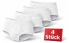 Herren Slip Unterhose 4er Pack aus 100 % Baumwolle mit Produktbild-Vorschau 1