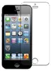 A screen protector is shown placed over an iPhone screen. Produktbild-Vorschau