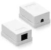 deleyCON CAT 6 Netzwerkdose RJ45 Aufputz 1 Gbit LAN, 1 Produktbild-Vorschau 3