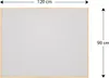 Bacheca in sughero grigio chiaro (cornice in legno) 120x90 Anteprima dell’immagine prodotto 5
