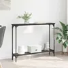 vidaXL Table console avec étagère noir aspect chêne 100 x Voir les images du produit 2