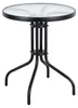 Gartentisch 60 cm Tisch aus gehärtetem Glas für Garten, Produktbild-Vorschau 1