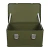 An open green storage box. Podgląd zdjęcia produktu