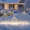 Outsunny Weihnachtsbeleuchtung Außen 3 Stück Hängende LED Produktbild-Vorschau 2