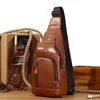 MODFU Sling Bag Leder Schultertasche Brusttasche Produktbild-Vorschau 8