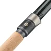 A close-up view of the handle and lower section of a fishing rod. Produktbild-Vorschau