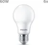 Philips LED Classic Lampe 60W E27 Warmweiß 806lm matt 6er Produktbild-Vorschau 2