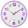 Kinder Wanduhr 12 Zoll, Leise Quarzuhr, 3D Zahlen, Modernes Produktbild-Vorschau 1