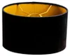 Samtlampenschirm Schwarz Oval 25 16 15 Produktbild-Vorschau 5