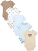 TupTam Jungen Baby Body Kurzarm in Unifarben - 5er Pack, Produktbild-Vorschau 1