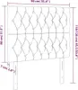 The Living Store LED Kopfteil Hellgrau 90x7x118/128 cm Produktbild-Vorschau 6