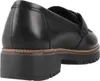 A close-up side view of a black loafer shoe with a thick sole. Anteprima dell’immagine prodotto