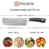 PAUDIN HP4 Couteau Nakiri Professionnel 17,5 cm – Couteau à Voir les images du produit 3