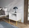 Moderne Nachttisch NOVA S54 Glamour mit Schubladen Produktbild-Vorschau 4
