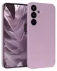A purple phone case is shown diagonally against a white background, with the phone inside the case visible on the left. Produktbild-Vorschau
