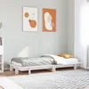 vidaXL Massivholzbett ohne Matratze Weiß 75x190 cm Produktbild-Vorschau 2