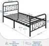 Yaheetech Metallbett Vintage Bettrahmen mit Hohem Kopfteil, Produktbild-Vorschau 7