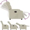 Poltrona relax elettrica in Pelle finta crema Anteprima dell’immagine prodotto 6
