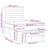 Boxspringbett mit Matratze Dunkelbraun 120x200 cm Stoff Produktbild-Vorschau 7