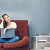 Relaxdays Mobile TV bianco, mobile TV con 4 rotelle, mobile Anteprima dell’immagine prodotto 5