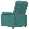 A teal recliner chair is shown from the side with the backrest reclined. Náhľad obrázku produktu