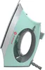 A mint green and gray Singer steam iron is shown from a side angle against a white background. Produktbild-Vorschau
