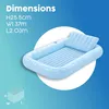 Lettino gonfiabile Bestway 203x137cm piscina spiaggia Anteprima dell’immagine prodotto 7