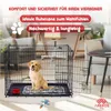AREBOS Hundekäfig 92,5x60x66 cm klappbar Hundebox Produktbild-Vorschau 6