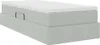 vidaXL Lit avec rangement et matelas Gris clair 100 x 200 Voir les images du produit 5