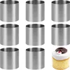Set di anelli per dolci in acciaio inox 8 pz. Stampi per Anteprima dell’immagine prodotto 1
