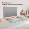 KitchenYeah© Herdabdeckplatte Blau - Rot - Farbe - Muster , Produktbild-Vorschau 3