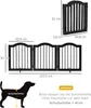 PawHut Barriera di sicurezza per cani, 3 elementi, con due Anteprima dell’immagine prodotto 3
