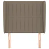 vidaXL Kopfteil mit Ohren Taupe 93x23x118/128 cm Stoff Produktbild-Vorschau 3