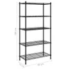 vidaXL Étagère de stockage avec 5 étagères 90x35x180 cm Voir les images du produit 7