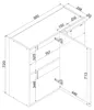 Küchenhängeschrank 80 cm - Beige Matt - Eck-Hängeschrank - Produktbild-Vorschau 6