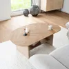 Home Deluxe Tavolino ovale LIARA - 131 x 82 x 13 cm - Anteprima dell’immagine prodotto 2