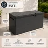 Coffre de rangement extérieur 350L - Coffre de Jardin Gris Voir les images du produit 5