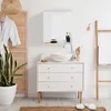 Lustro łazienkowe Relaxdays z półką, do łazienki lub Podgląd zdjęcia produktu 2