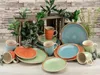 CreaTable Country bunt Kombiservice 24-tlg Steinzeug Produktbild-Vorschau 4