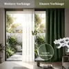 Chenille Vorhänge Grün 2er Set Blickdicht 98% - 510GSM Produktbild-Vorschau 6