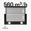 Klarstein Vinea výsuvný digestor s max. prietokom Náhľad obrázku produktu 4