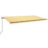 vidaXL Markise Automatisch Einziehbar 600x350 cm Gelb und Produktbild-Vorschau 1