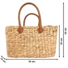 Kobolo Tasche Korbtasche Flechttasche aus Wasserhyazinthe - Produktbild-Vorschau 2