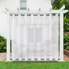 Outdoor Vorhang Wetterfest Transparent mit Ösen, Produktbild-Vorschau 1