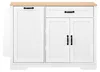 Buffet de 115 cm avec 3 portes et 1 tiroir – Buffet blanc, Voir les images du produit 14